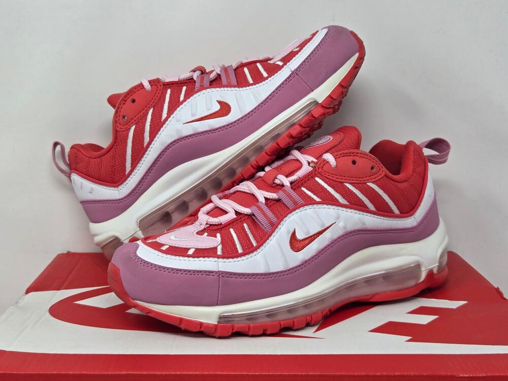 Nike Air Max 98 WMNS VALENTINES CI3709-600 Size 6.5w WORN